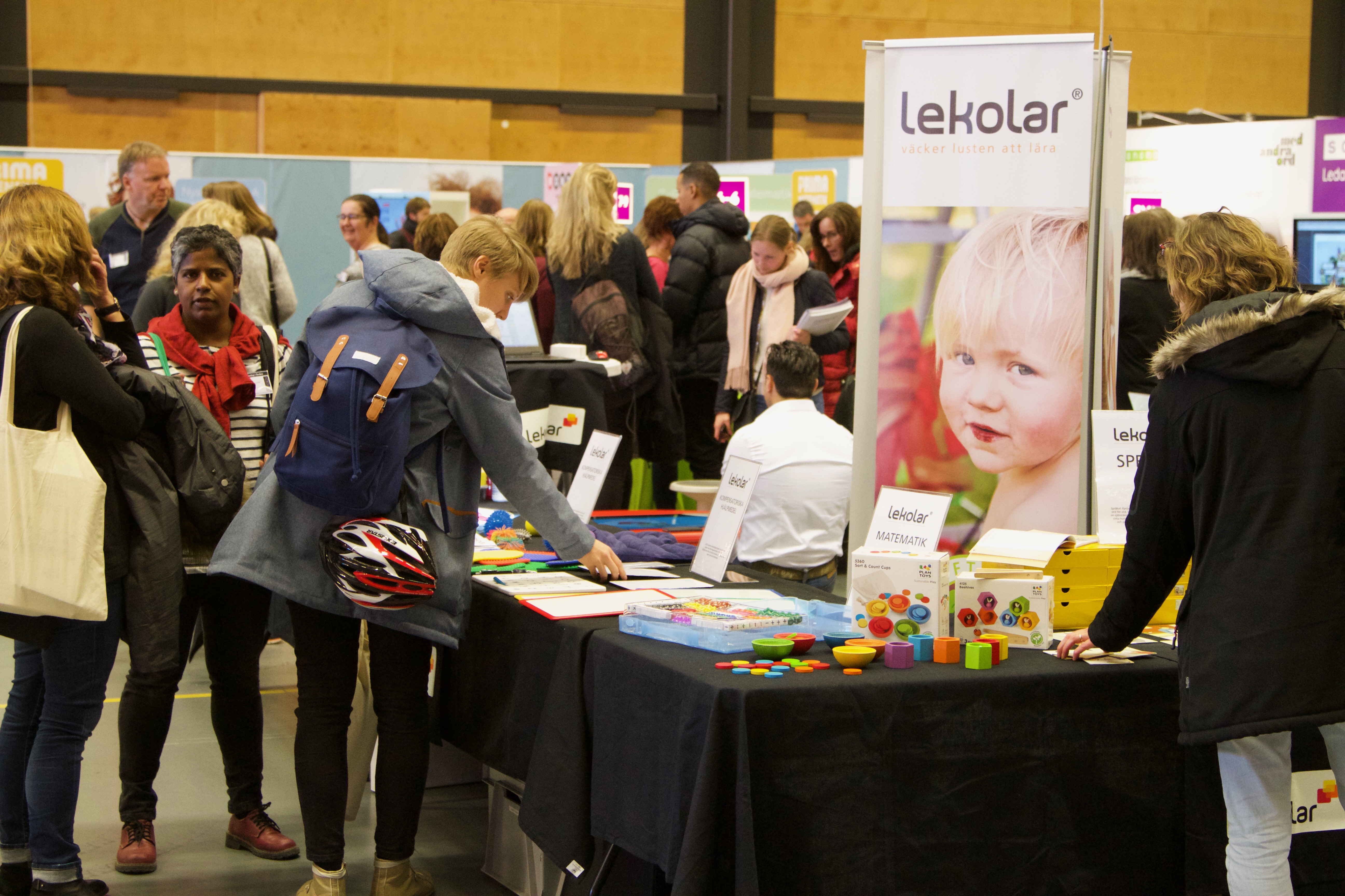 Utställare under mässan